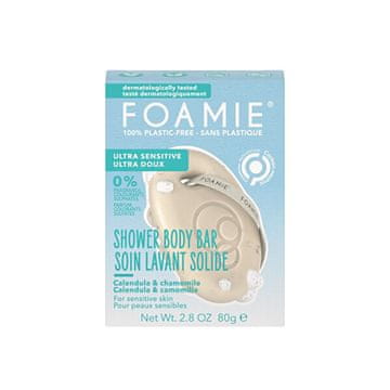 Foamie Trdna nega za tuširanje Ultra Sensitive (Shower Body Bar) 80 g