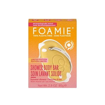 Foamie Trdna nega za tuširanje Beach Please (Shower Body Bar) 80 g