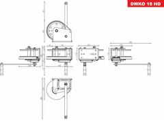 Dragon Winch Prenosni vitel linearni, Dragon Winch DWK-O 1800 HD 810 kg, 10 m podaljška