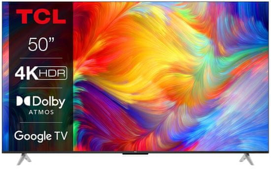 TCL 50P638 4K UHD LED televizor, 127 cm (50), Android TV, WiFi, Bluetooth, HDR, Dolby Atmos