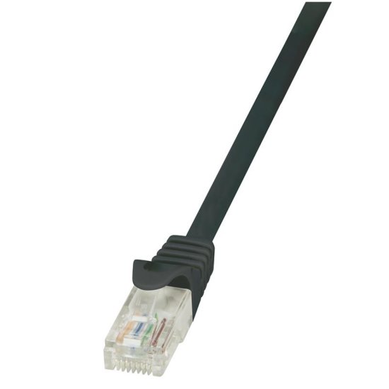 LogiLink KABEL PATCH UTP Cat 5e 0,25m RJ45 10/100 - črn (CP1013U)