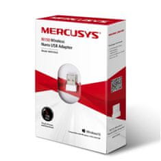 Mercusys Brezžični mrežni adapter USB 2.0 Nano WiFi4 802.11n N150 150Mbit/s Nano (MW150US)