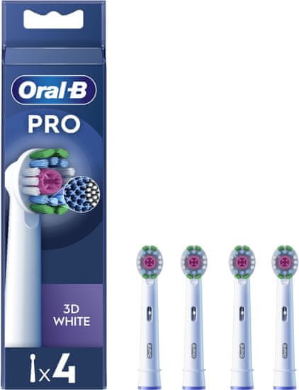 Oral-B Pro 3D White EB18p-4 glava za električno zobno ščetko, 4 kosi