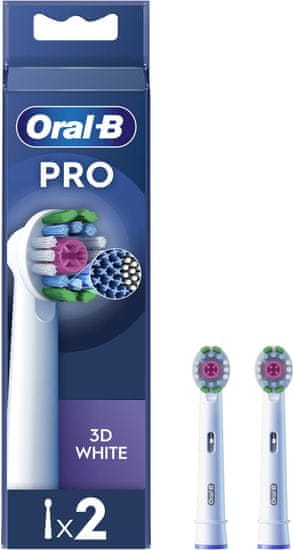 Oral-B Pro 3D White EB18p-2 glava za električno zobno ščetko, 2 kosa
