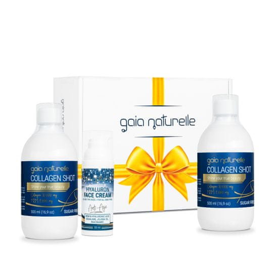 Gaia Naturelle Darilni paket 2x Kolagen shot 10.000 in Hyaluron Face Cream