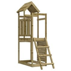 Vidaxl Zunanje igralo 52,5x110,5x214 cm impregnirana borovina