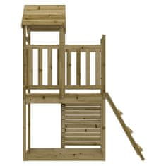 Vidaxl Zunanje igralo 52,5x110,5x214 cm impregnirana borovina