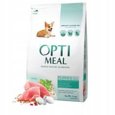 OptiMeal suha hrana za mladiče vseh pasem s puranom 4 kg