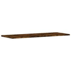 Vidaxl Stenske police 4 kosi dimljeni hrast 80x30x1,5 cm inž. les