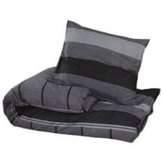 Vidaxl Posteljnina temno sivo 260x240 cm bombaž