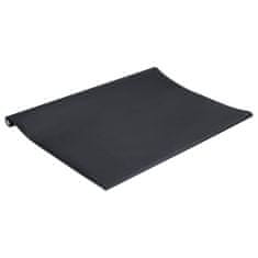 Greatstore Nalepke za pohištvo samolepilne mat črne 90x500 cm PVC