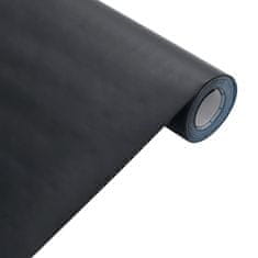 Vidaxl Nalepke za pohištvo samolepilne mat črne 90x500 cm PVC