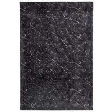 Vidaxl Nalepka za pohištvo samolepilna marmor črna 90x500 cm PVC