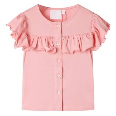 shumee Otroška majica s kratkimi rokavi srednje roza 104