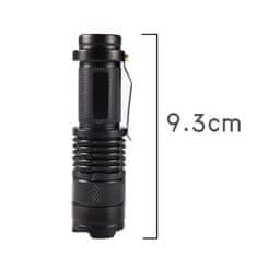 Northix LED svetilka CREE Ultrafire - črna 