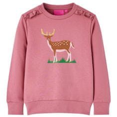 Greatstore Otroški pulover malina 140