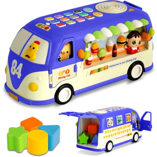 shumee Izobraževalna igrača Avtobus RK-741 Ricokids modra
