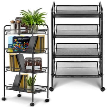 shumee Massido MS-620 kovinska polica na kolesih