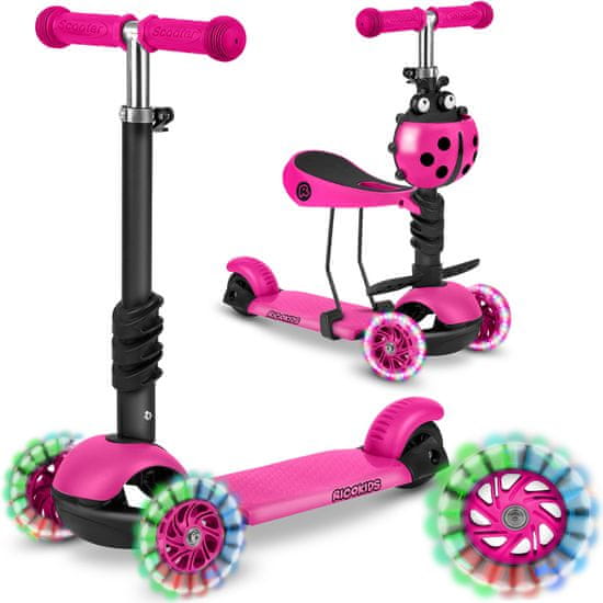 shumee Ricokids Buggy trikolesni skiro - roza