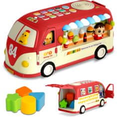 shumee Izobraževalna igrača Avtobus RK-741 Ricokids rdeča
