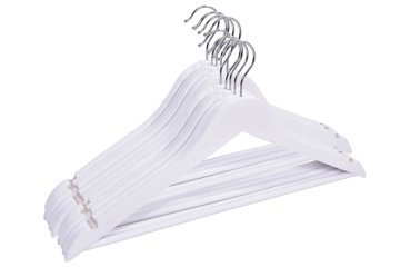 shumee Lesen obešalnik RONDO, set 10 kos, bele barve