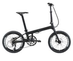 City1.0 zložljivo kolo iz ogljikovih vlaken Shimano Altus 9speed kolesa 20", črna