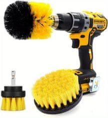 HOME & MARKER® Set ščetk za električni vrtalnik, Ščetke za čiščenje, Odstranjevanje umazanije (3 kosi) | DRILLBRUSH 