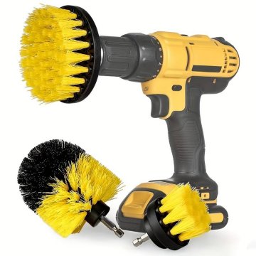 HOME & MARKER® Set ščetk za električni vrtalnik, Ščetke za čiščenje, Odstranjevanje umazanije (3 kosi) | DRILLBRUSH