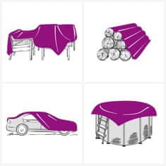 Vidaxl Ponjava antracit 4x4 m 600 g/m²