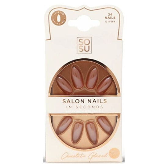 Umetni nohti Čokolada (Salon Nails) 24 kos
