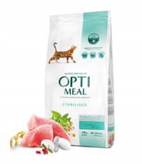 OptiMeal "Sterilizirana" suha hrana za mačke - puran in oves 10 kg