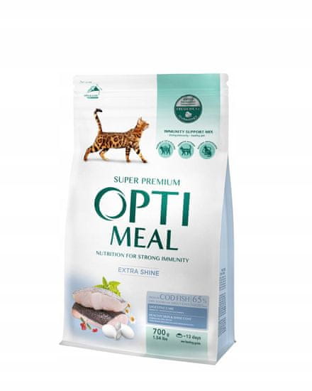 OptiMeal suha hrana za mačke s trsko 700 g
