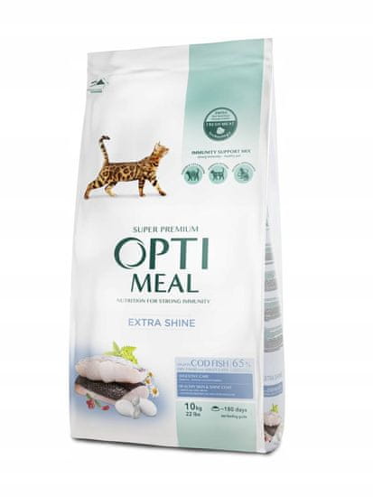 OptiMeal suha hrana za mačke s trsko 10 kg