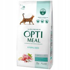 OptiMeal suha hrana za sterilizirane mačke sterilizirani fazan 1,5 kg
