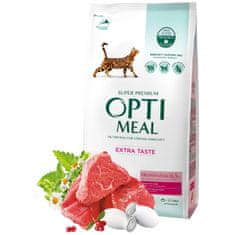 OptiMeal suha hrana za odrasle mačke - telečje meso 1,5 kg
