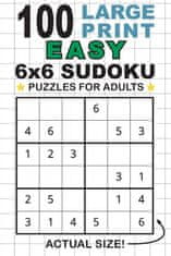 100 Large Print Easy 6x6 Sudoku Puzzles for Adults