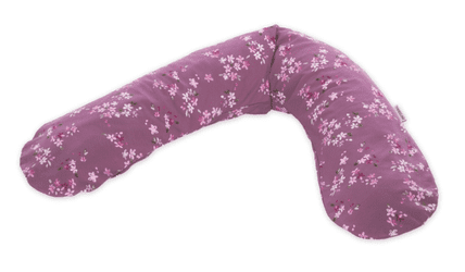  Theraline Original prevleka za materinsko blazino, 100% bombaž, 190 cm, viola rože