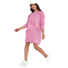 Dstreet Ženska obleka GASTOR roza ey2466 Univerzalni