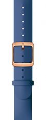 Withings silikonski pašček za pametno uro, 18 mm, temno moder, rožnato-zlata zaponka