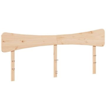 Vidaxl Vzglavje 200 cm trdna borovina