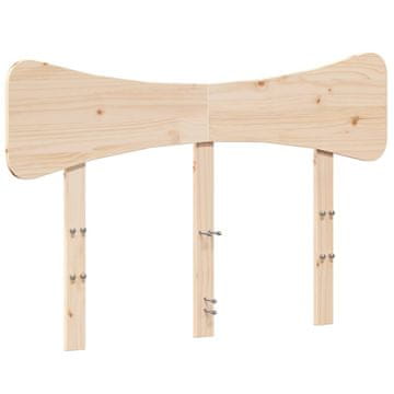 Vidaxl Vzglavje 120 cm trdna borovina