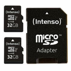 NEW Spominska Kartica Micro SD z Adapterjem INTENSO 32 GB x 2