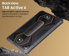 Blackview TAB ACTIVE 6 tablični računalnik, 10.1, 4G, 8GB+128GB, IPS, pas, + pisalo, črna
