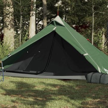 Vidaxl vidaXL Šotor, Tipi, za 1 osebo, zelen, vodoodporen