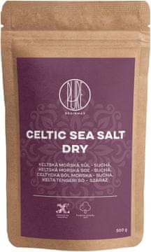 BrainMax Pure Celtic Sea Salt, Dry, Keltska morska sol, suha, 500 g