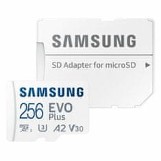 NEW Spominska Kartica Micro SD z Adapterjem Samsung EVO Plus 256 GB