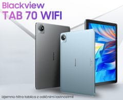 Blackview TAB 70 WIFI tablični računalnik, 4/64GB, IPS, Android, siva