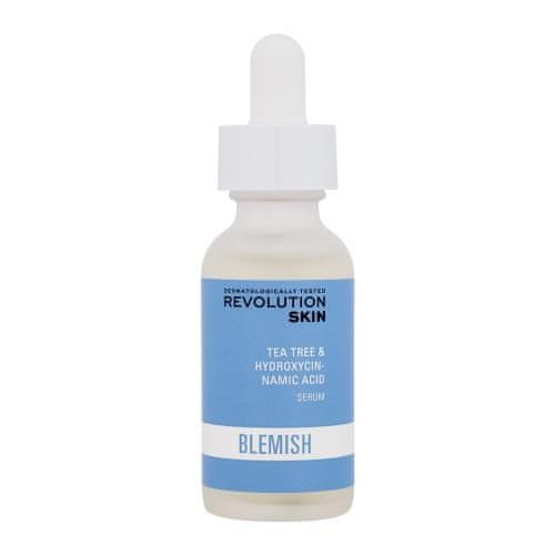 Revolution Skincare Blemish Tea Tree & Hydroxycinnamic Acid Serum serum za nego mastne in k aknam nagnjene kože za ženske