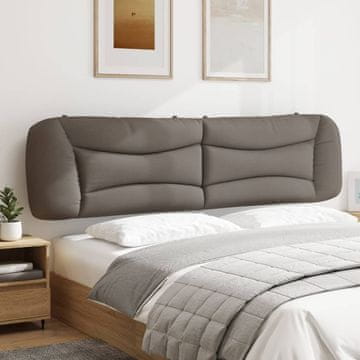 Vidaxl vidaXL Blazina za vzglavje, taupe, 200 cm, blago
