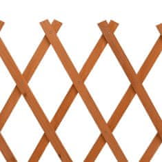 Vidaxl Vrtna mrežasta ograja oranžna 120x60 cm les jelke